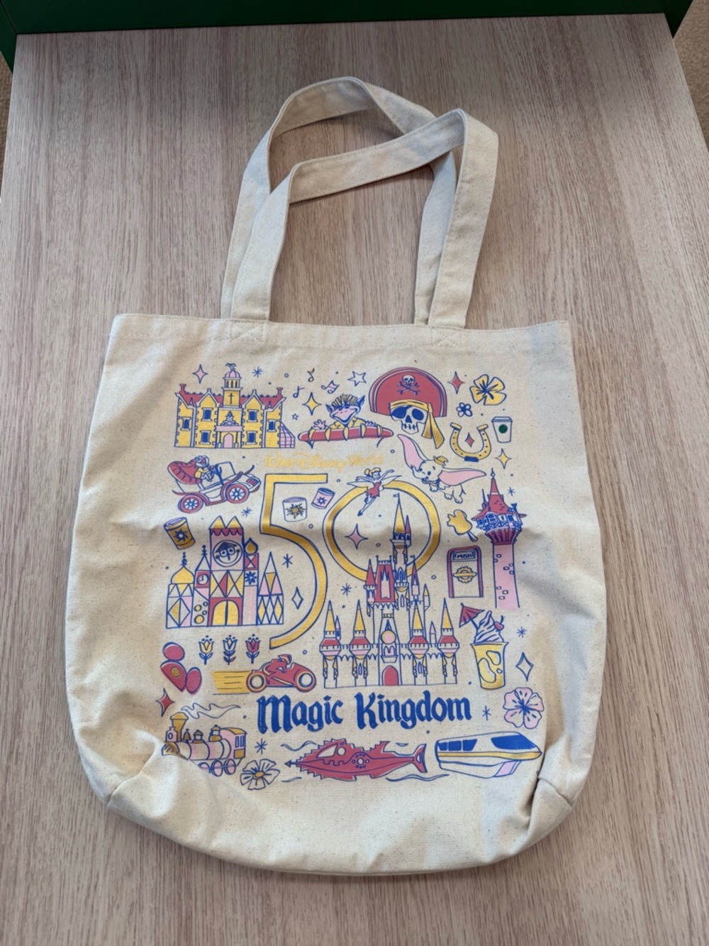 Starbucks Disney Magic Kingdom Cream Canvas Tote
